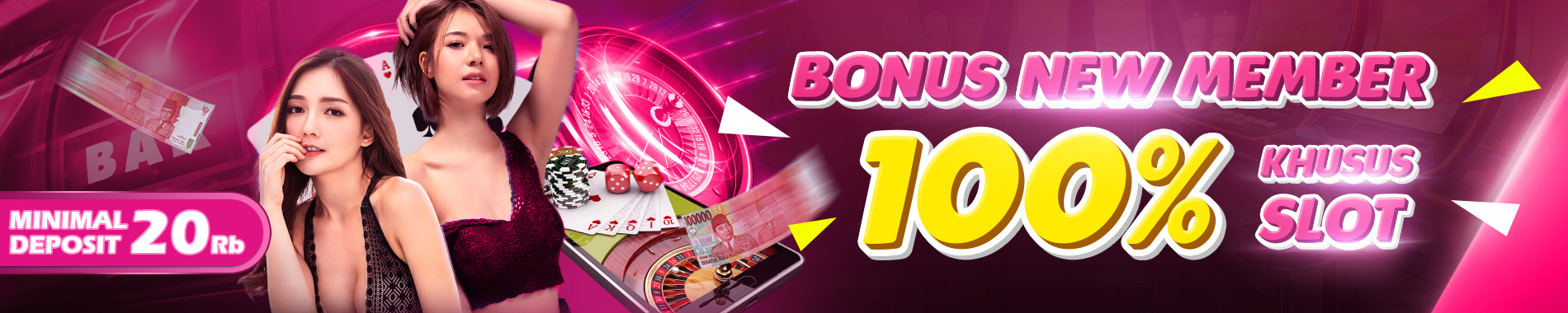 Slide 2 - Bonus new member slot 100% badut4d